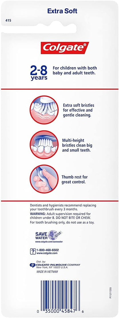 Colgate Kids Extra Soft Toothbrush Value Pack, Ocean Explorer - 4