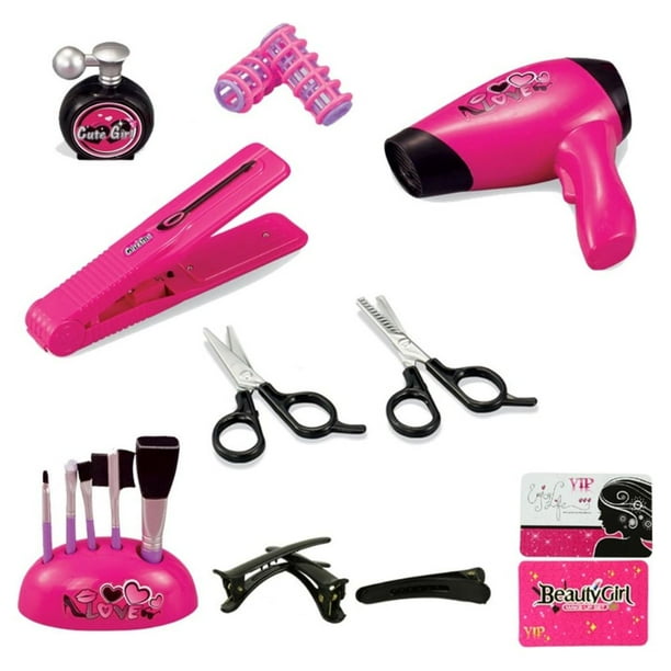 kurtrusly Makeup Pretend Playset for Children Hairdressing Styling Head Doll Hairstyle Toy