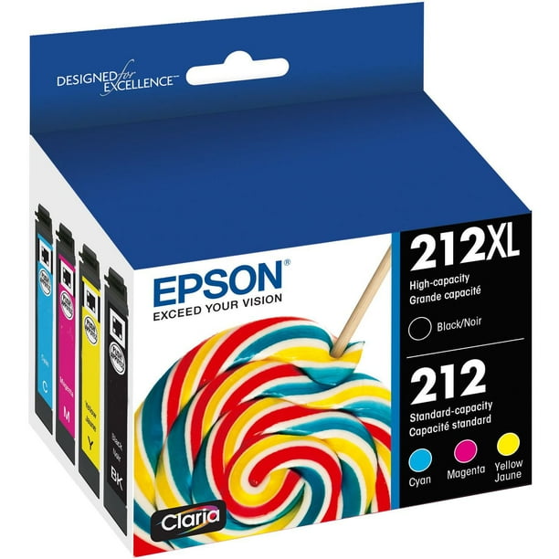 Epson T212XL-BCS 212XL Black C/M/Y Combo Pack Ink Cartridges