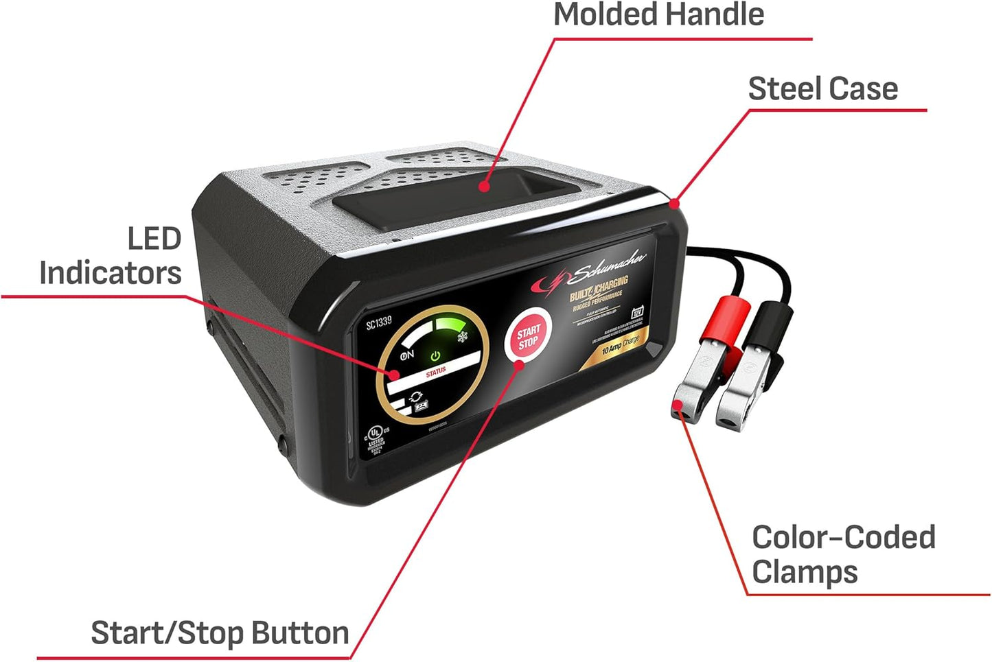 Schumacher SC1339 10A 12V DOE Battery Charger