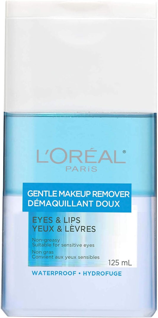 L'Oreal Paris 10018463 Gentle Eyes and Lips Waterproof Makeup Remover, 125ml