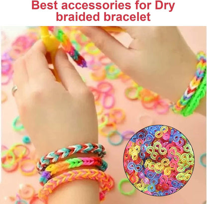 Kioiner 500 Pcs S Clips, Rubber Band Clips, Plastic Loom Bands Connectors R