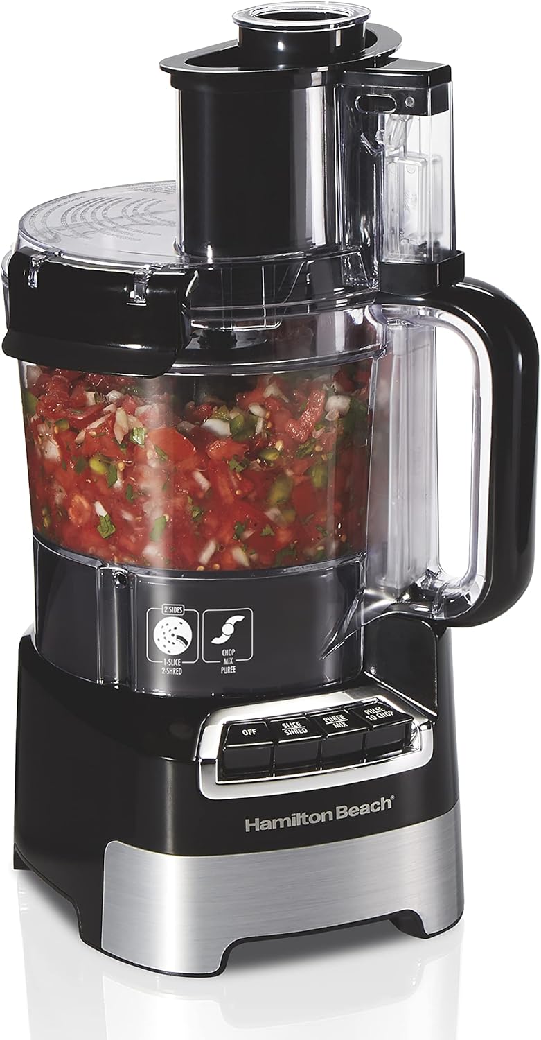 Hamilton Beach 70723C Stack & Snap Food Processor with 10C bowl