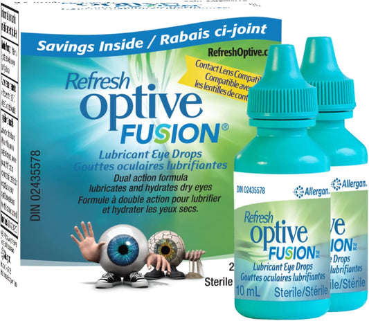 REFRESH OPTIVE FUSION Ophthalmic Solution, Dual-Action Formula, D