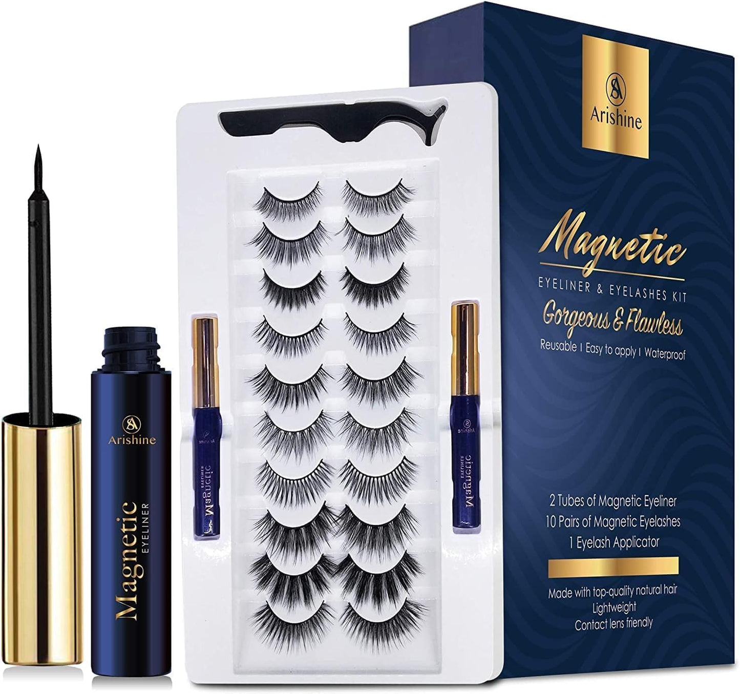 Magnetic Eyeliner and Lashes Magnetic Eyelashes Natural Look Kit