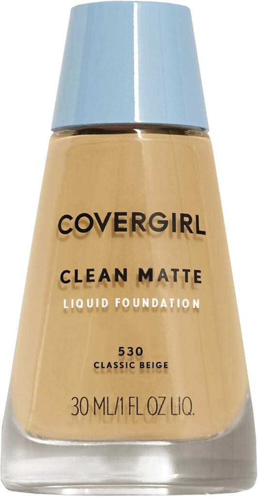 CoverGirl Clean Oil Control Liquid Foundation, 530 Classic Beige,