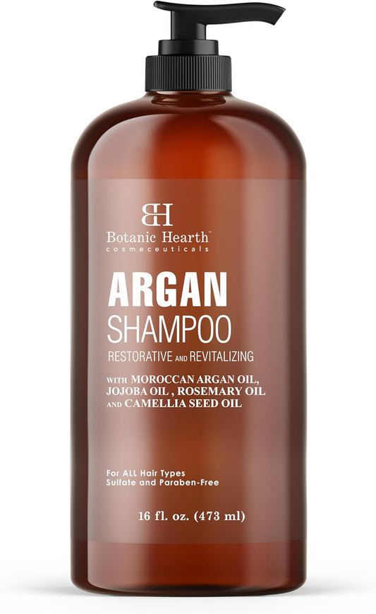 Botanic Hearth Argan Shampoo, Hydrating & Volumizing, for All Hai