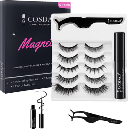 Magnetic Eyelashes with Eyeliner - Magnetic lashes with Applicato
