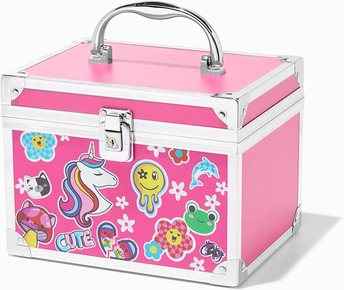 Claire's Y2K Unicorn Pink Lock Box