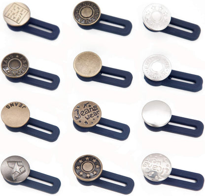 12 PCS Pants Extender Button for Men or Women Waistband Extender Buttons fo