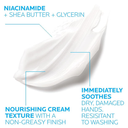 La Roche-Posay Cicaplast Hand Cream for Dry & Cracked Hands with Glycerin a