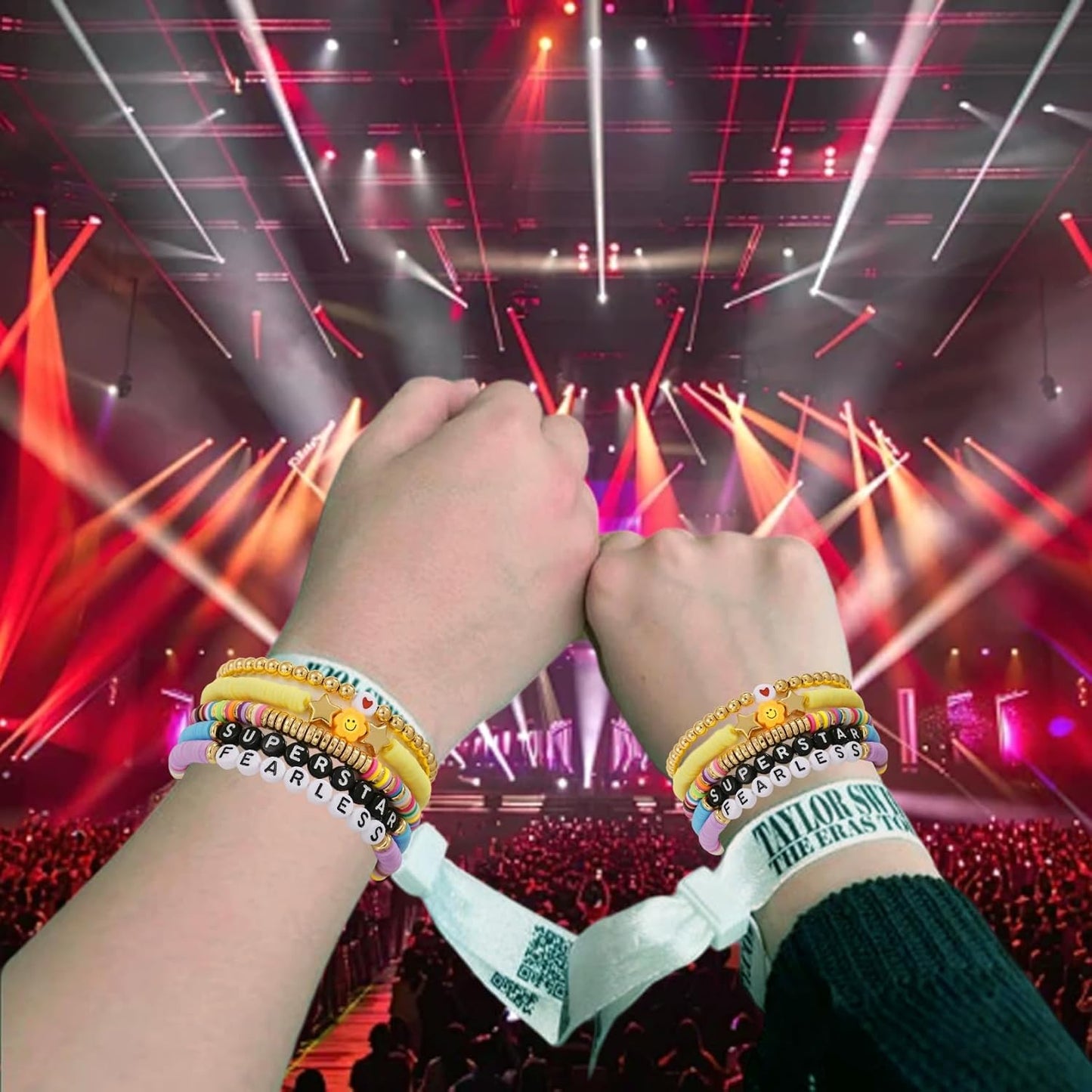 Friendship Bracelets for TS Fans- Colorful Clay Bead Bracelets In