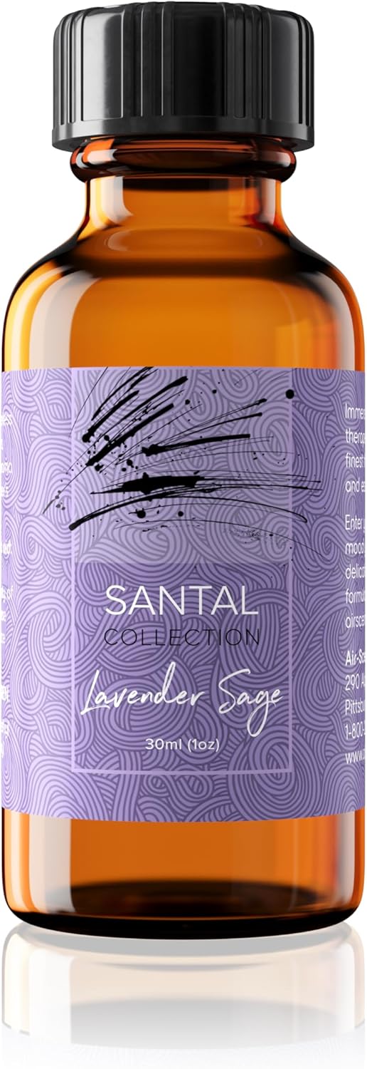 Santal Lavender Sage Diffuser Oil - AirScent Aroma and Lavender E