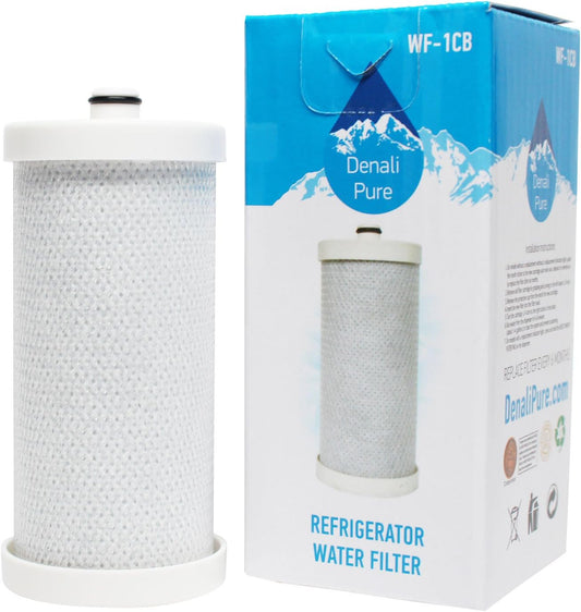 Denali Pure Water Filter Replacement for  Frigidaire 1CB, Kenmore, Sears, White  Westinghouse, Crosley Refrigerators - Compatible  with Frigidaire WF1CB, WFCB, FRS6R5ESBL,  FRS6R5ESB6, FRS6LR5EM2