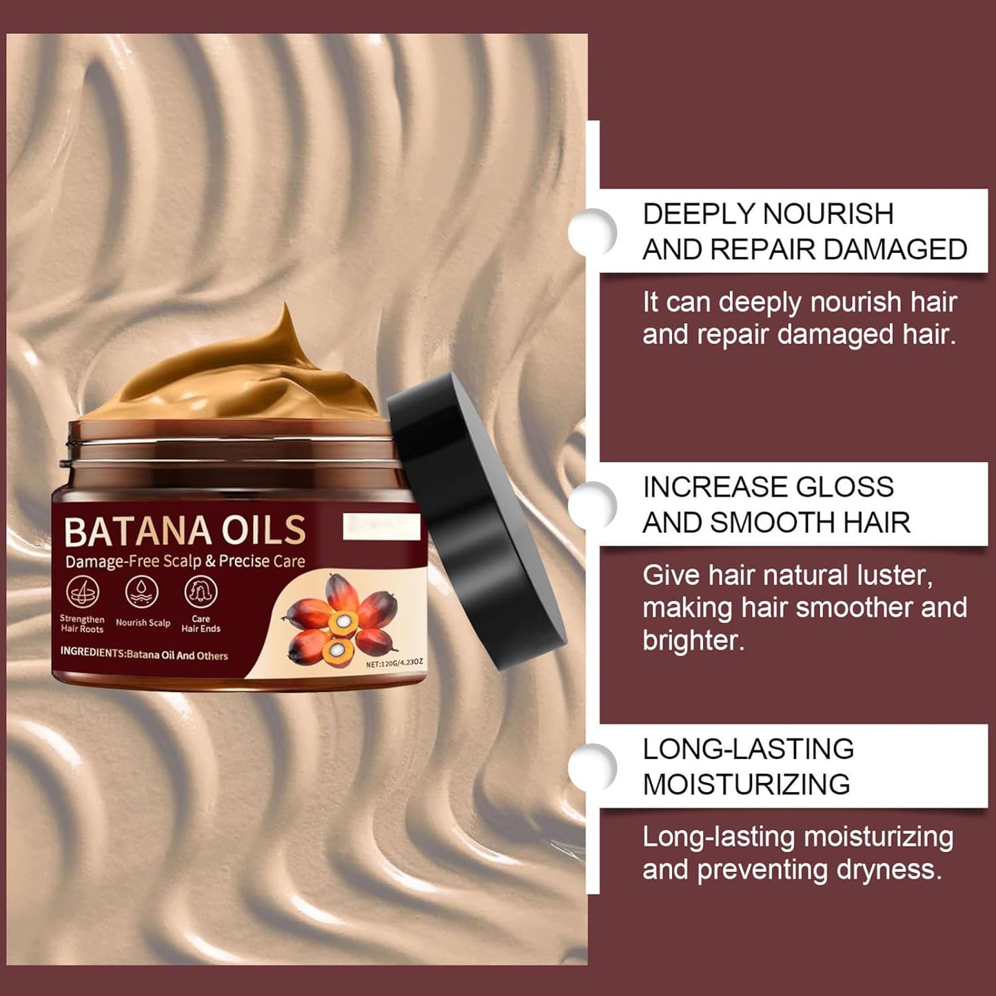 Batana Oil for Hair Growth, Batana Oil Organic 100% Pure Natural