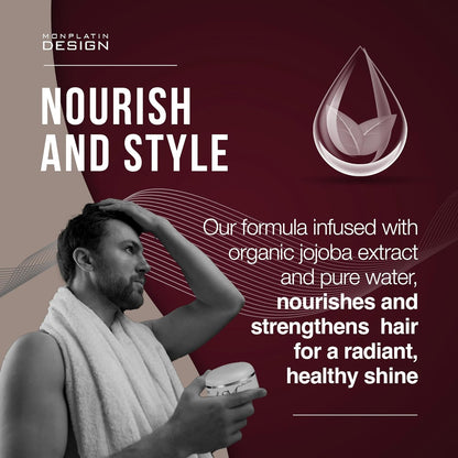 Mon Platin Professional Hair Wax - 150 ml Moisturizing Grooming Wax for Men