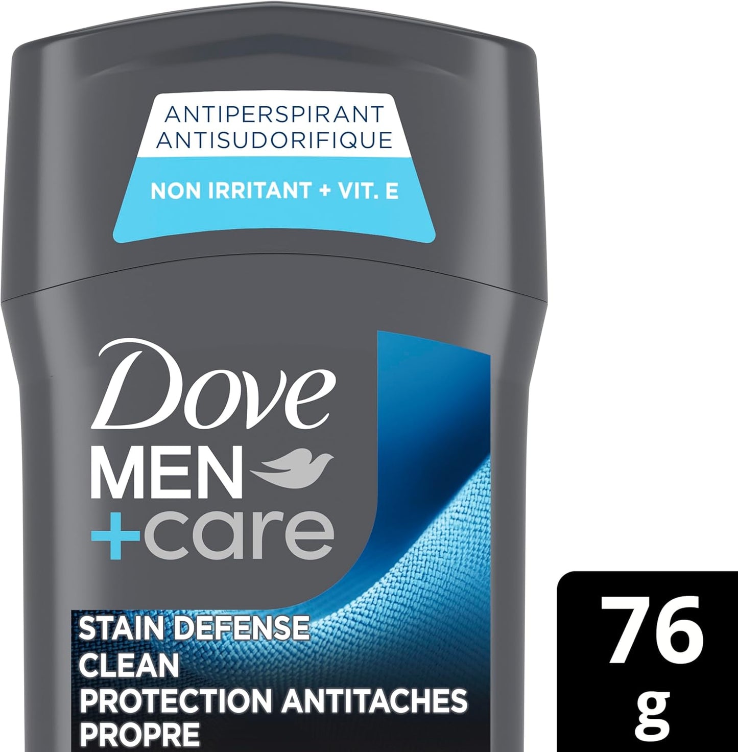 Dove Men+Care Antiperspirant Stick, Stain Defense Clean, Anti-Whi