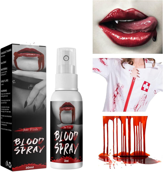 Washable Fake Blood Spray/Fake Blood for Clothes Face/Prankster for Creatin