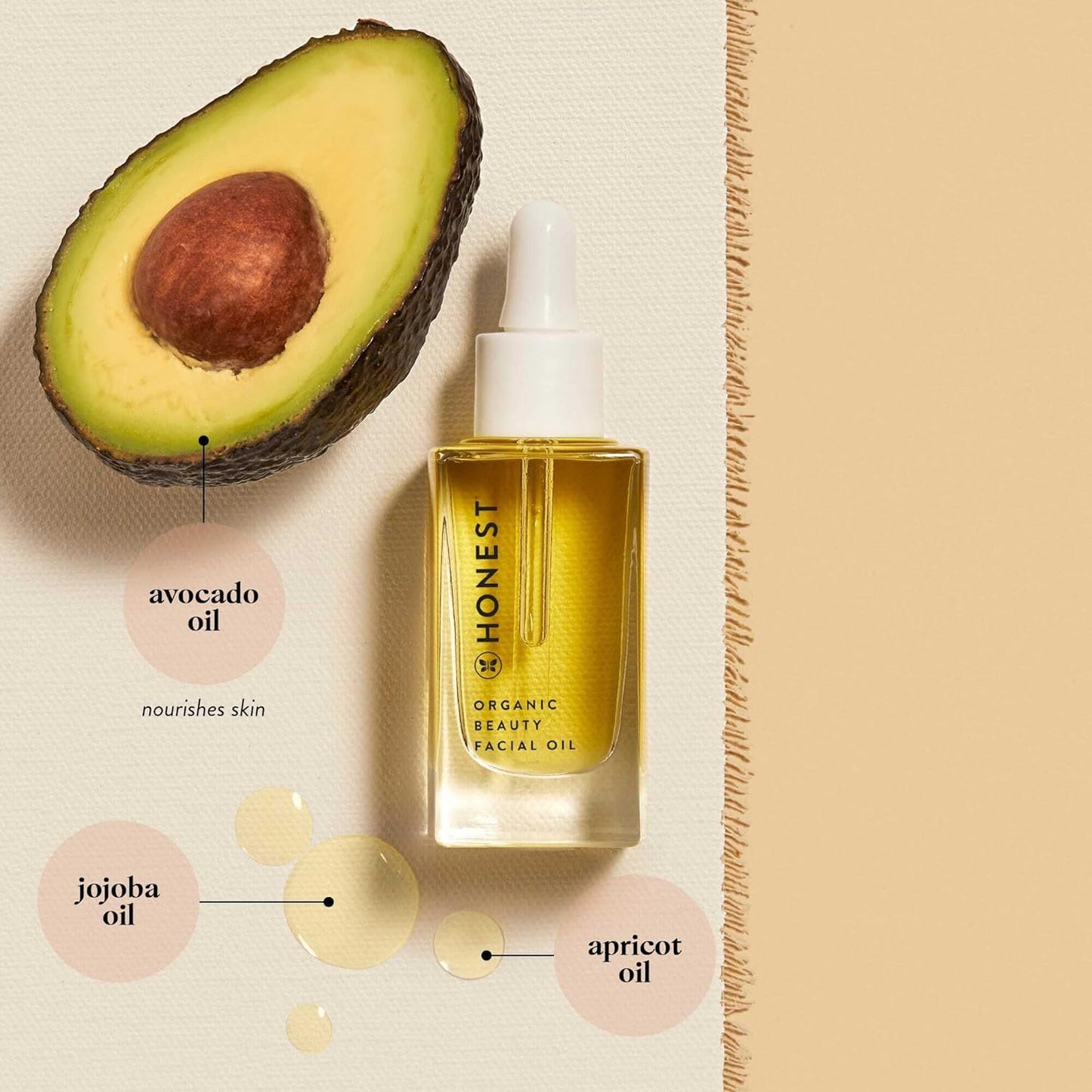 The Honest Company Organic Beauty Facial Oil, white, 30 ml (Pack of 1)