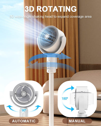 Air Circulator Fan, 5 Speeds, With Remote Control, Height Adjusta
