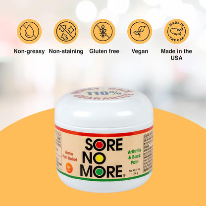 Sore No More Warm Therapy - 4 oz jar by SORE NO MORE