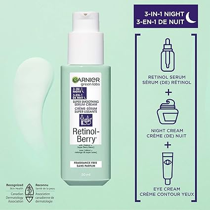 Garnier 83370772 Green Labs Retinol-Berry Super Smoothing Hydrati