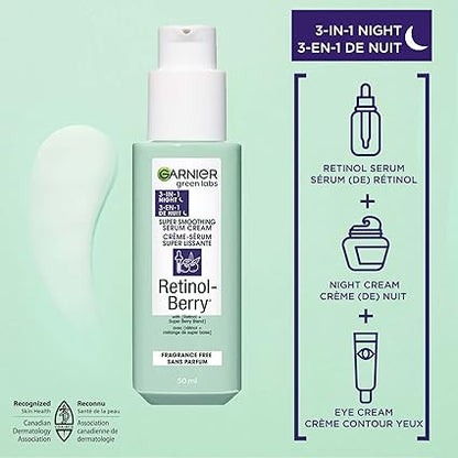 Garnier 83370772 Green Labs Retinol-Berry Super Smoothing Hydrati