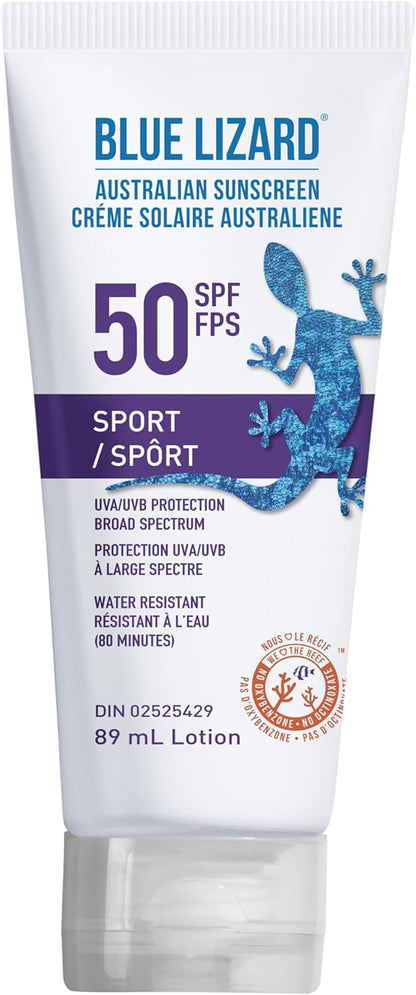 Blue Lizard Sport SPF 50 Mineral-Based Sunscreen Lotion - SPF 50,