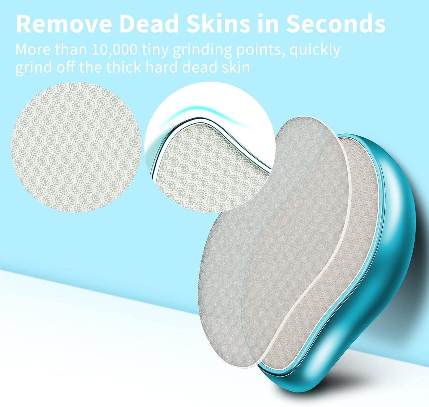 VANWIN Foot File, Nano Crystal Glass Callus Remover Callus Shaver