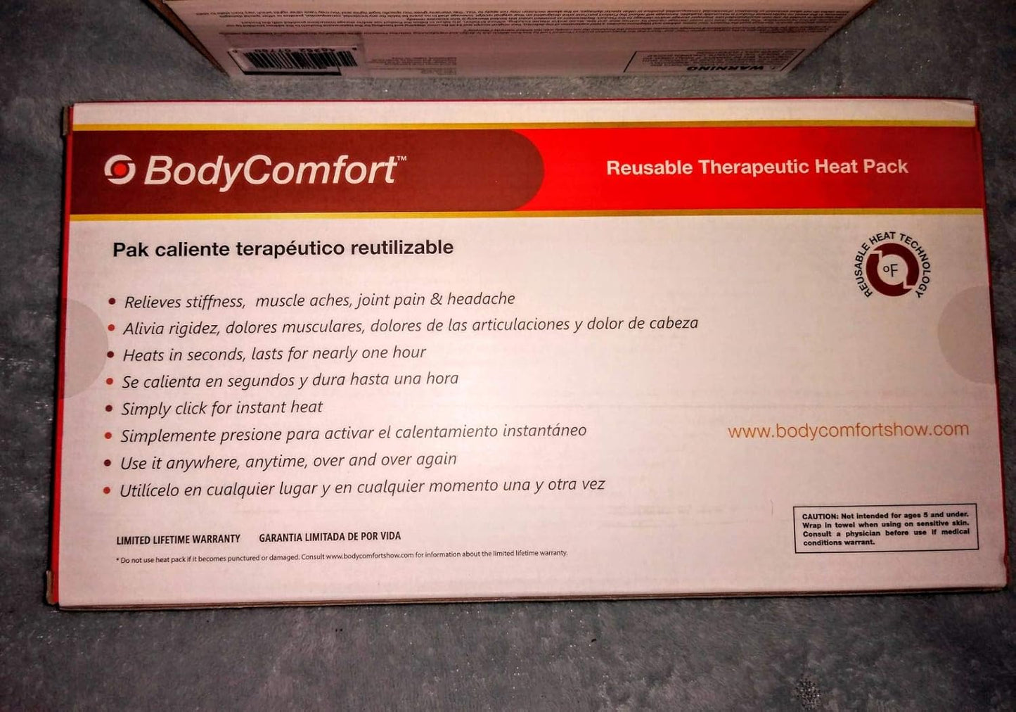 XL Neck & Shoulder Reusable Therapeutic Instant Heat Pack (Extra Large, Red