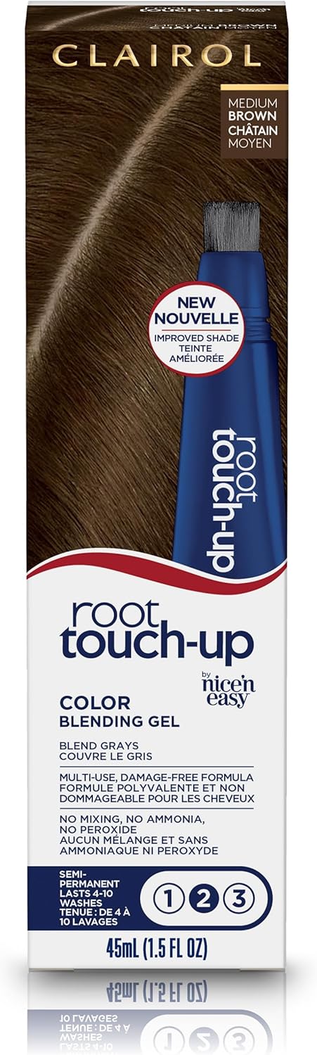 Clairol Root Touch-Up Semi-Permanent Hair Color Blending Gel, 5 M