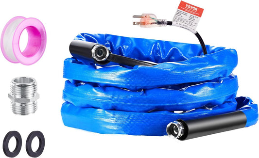 VEVOR 15ft Heated Water Hose for RV, Heated Drinking Water Hose w