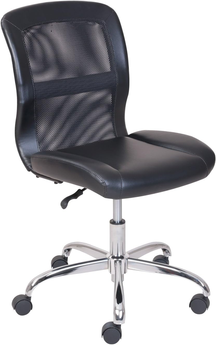 Mainstays MS55-018-039-23 Vinyl And Mesh Task Chair, Black