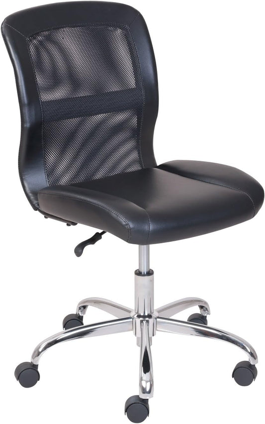 Mainstays MS55-018-039-23 Vinyl And Mesh Task Chair, Black
