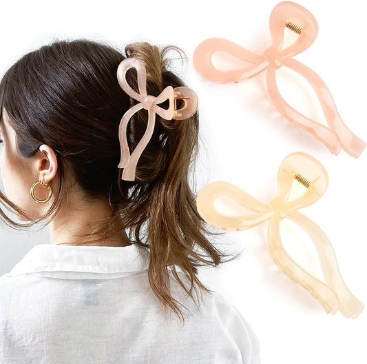 YANIBEST Elegant Bow Hair Claw Clips Stylish Large Hair Clips for