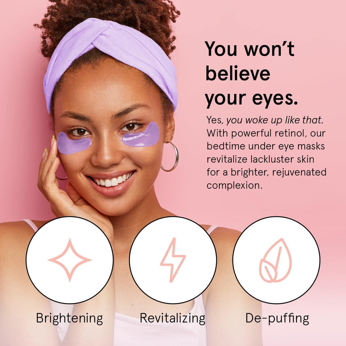 grace & stella Under Eye Masks With Retinol - Revitalizing Under