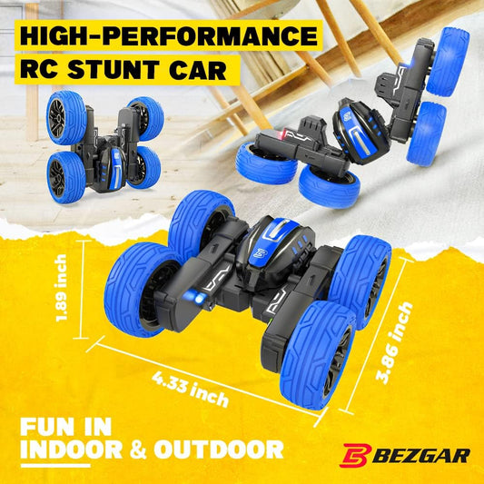 BEZGAR Remote Control Car - Double Sided Mini RC Stunt Car, 360 F
