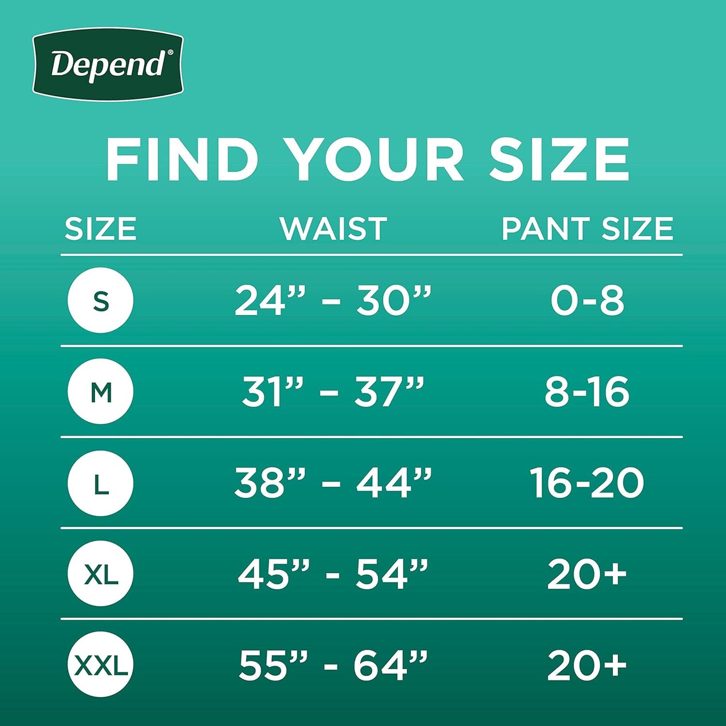 Depend FIT-FLEX Incontinence Underwear for Women Maximum Size L 28 Ct