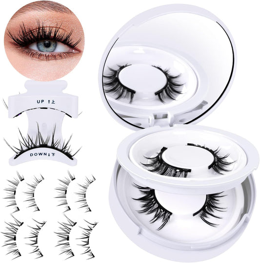 B&Q Magnetic Eyelashes with Applicator 2 Pairs Magnetic Lashes Na