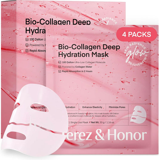 Korean Overnight Collagen Face Mask: Glass Skin Face Mask for Deep Moisturi
