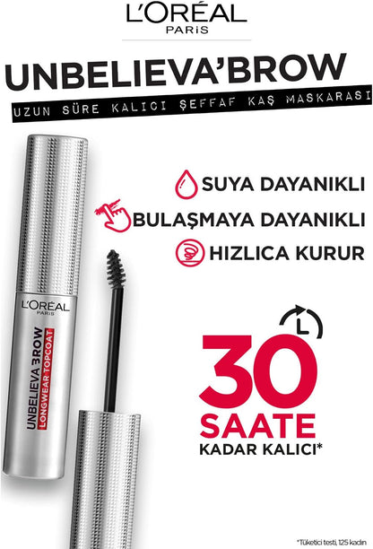 L’Oréal Paris Unbelieva-Brow Longwear Eyebrow Topcoat, Waterproof
