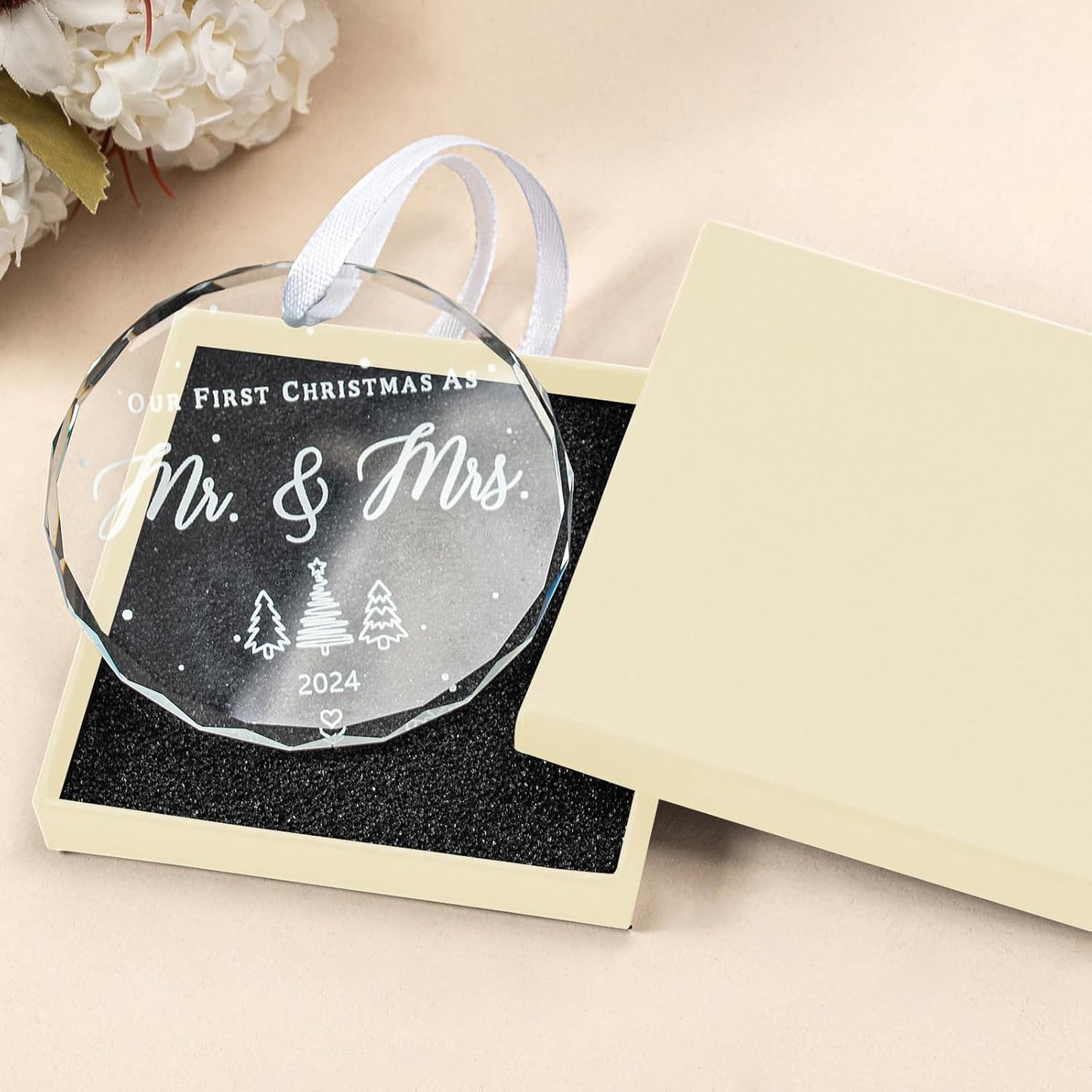Wedding Gifts for Couple 2024 - Our First Christmas as Mr and Mrs, Engageme