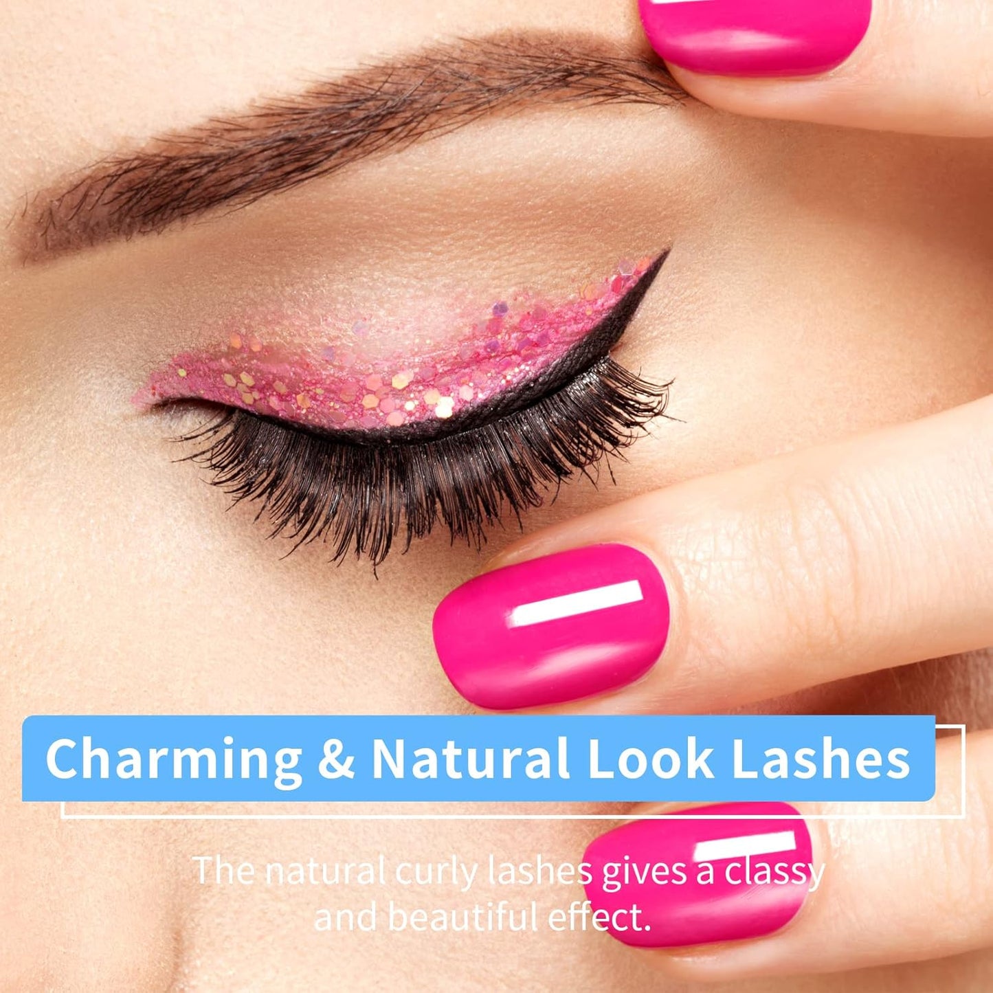Magnetic Eyelashes Kit - Long Lasting & Reusable Lashes, Natural