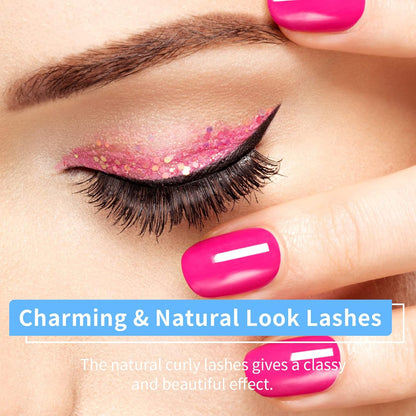 Magnetic Eyelashes Kit - Long Lasting & Reusable Lashes, Natural