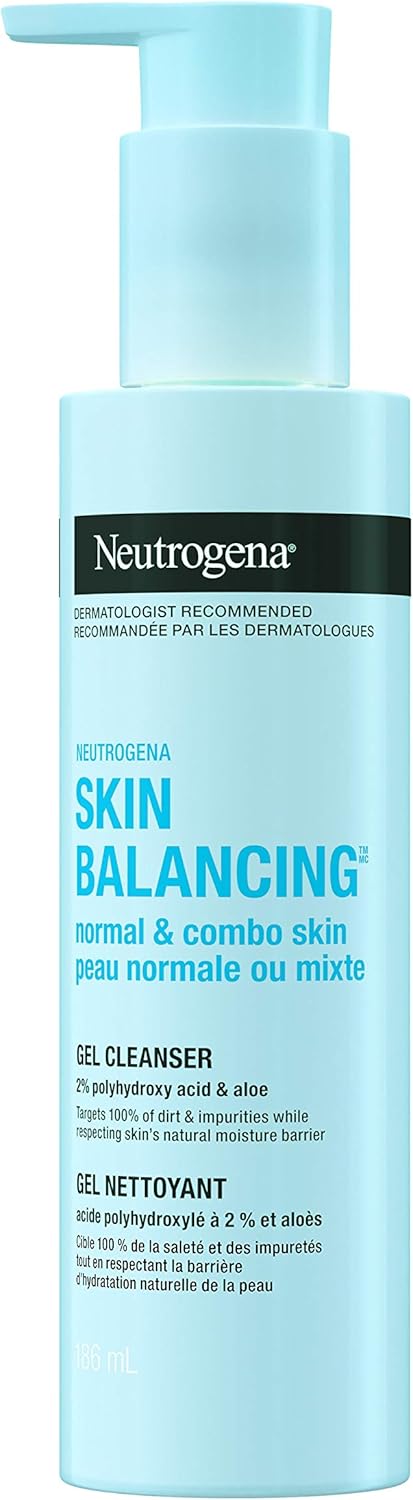 Neutrogena Cleanser, Skin Balancing Gel Cleanser With 2% Polyhydr