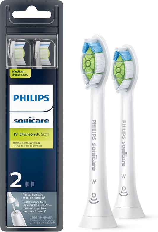 Philips Sonicare DiamondClean Replacement Brush Heads, White, 2 P