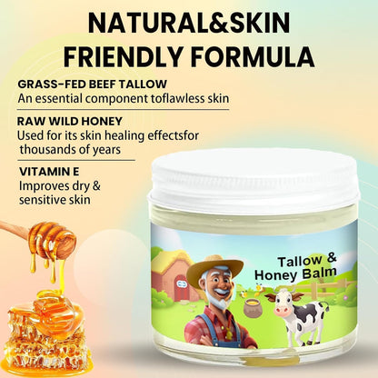 Tallow Honey Balm | Beef Tallow for Skin - Handmade All-Natural M