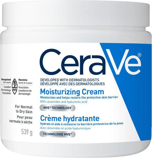 CeraVe Moisturizing Cream, Daily Face, Hands, & Body Cream Moistu