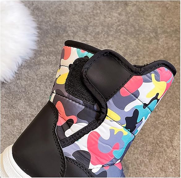 Orthopedic Trainers Children's Snow Boots Girls Cotton Shoes Middle and Large Children Padded Warm Winter Boots Boys Cotton Shoes Kids Light Up Trainers
