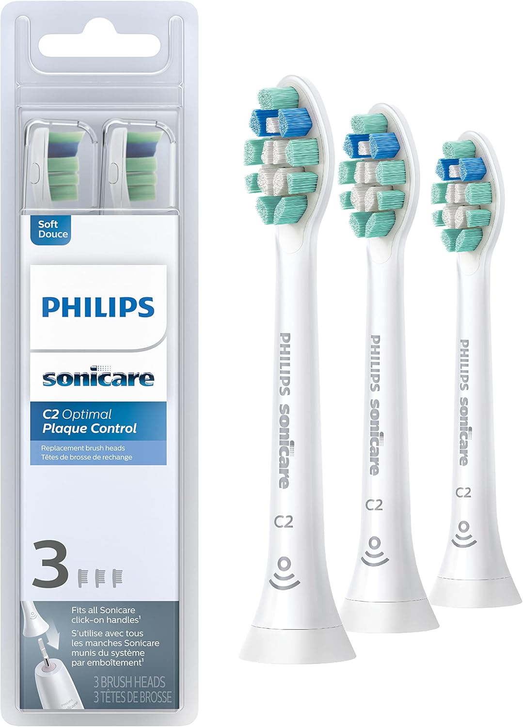 Philips Sonicare Optimal Plaque Control replacement toothbrush he